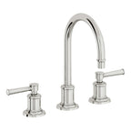 California Faucets Miramar Llave de Lavabo de 3 Orificios para Cubierta, con Dos Manerales - Manija de Palanca - Cromo Pulido