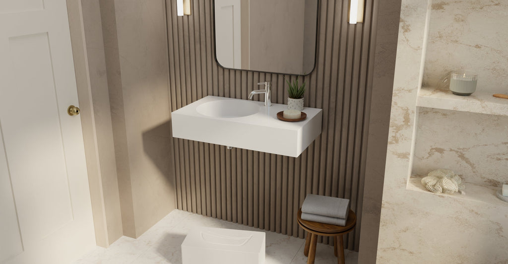 Badeloft Lavabo de Pared Oasis WT-02-D