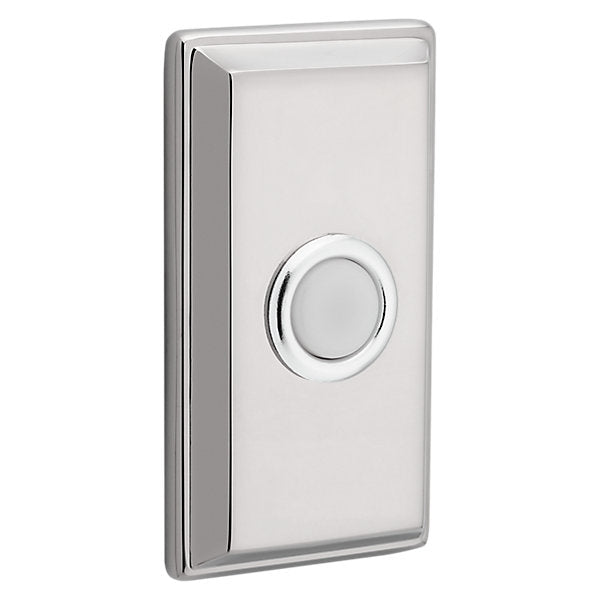 Baldwin Hardware Rectangular Timbre 4860 — Níquel pulido Lifetime