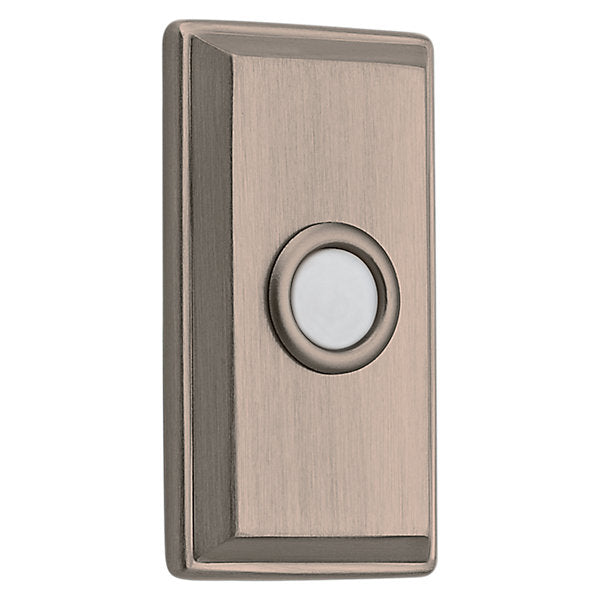 Baldwin Hardware Rectangular Timbre 4860 — Níquel satinado Lifetime