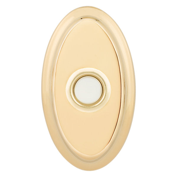 Baldwin Hardware Oval Timbre 4861 — Latón pulido Lifetime (PVD)
