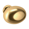 Baldwin Hardware Oval Perilla de Gabinete 1.375X1" Dia 4913 — Latón pulido Lifetime (PVD)