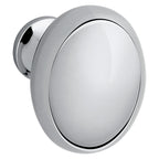 Baldwin Hardware Oval Perilla de Gabinete 1.375X1" Dia 4913 — Cromo pulido