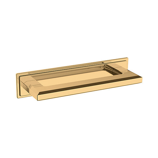 Baldwin Hardware TRANS. Back Plate 4" 4940 — Latón pulido Lifetime (PVD)