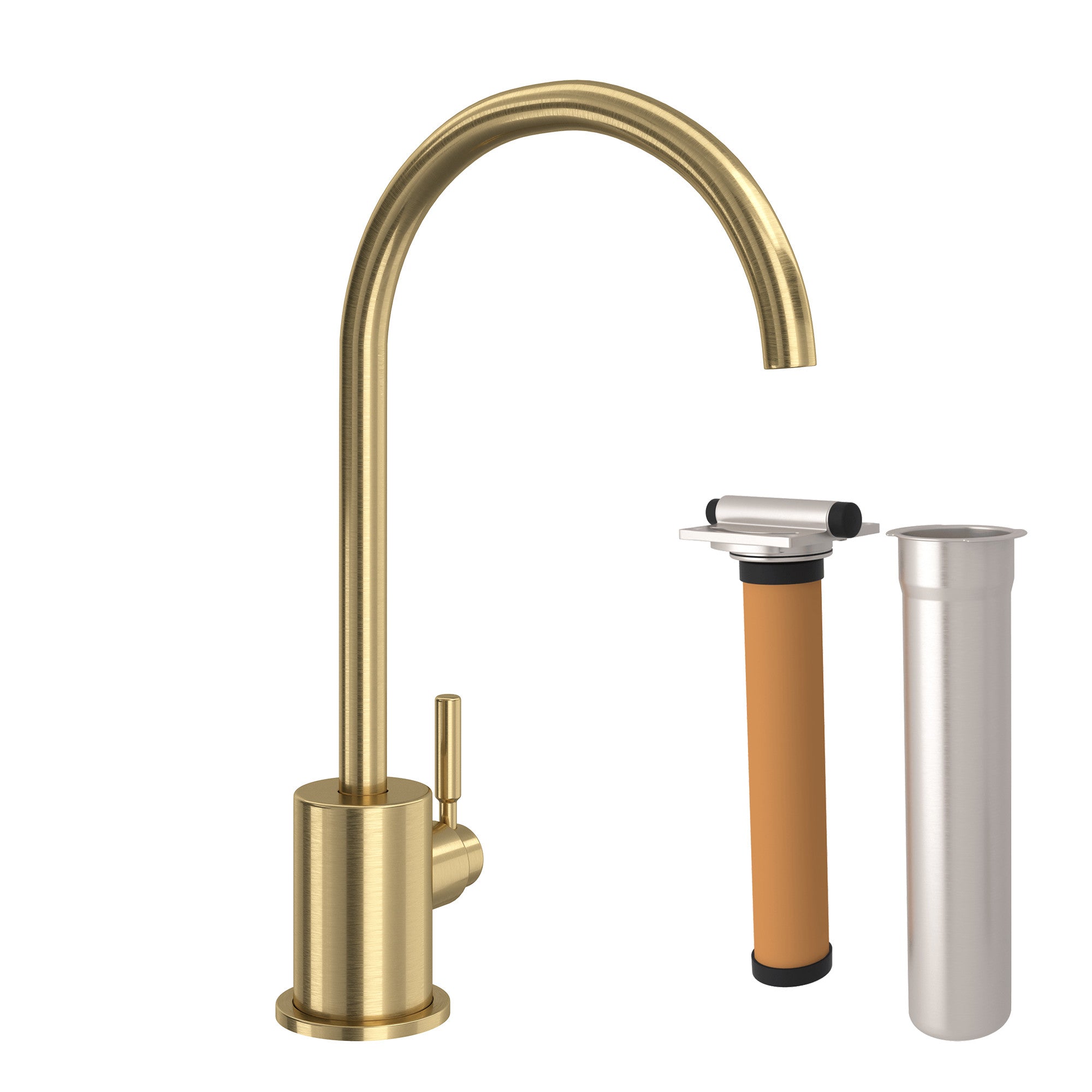 Rohl Lux Kit de Mezcladora Filtradora de Cocina - Oro Antiguo