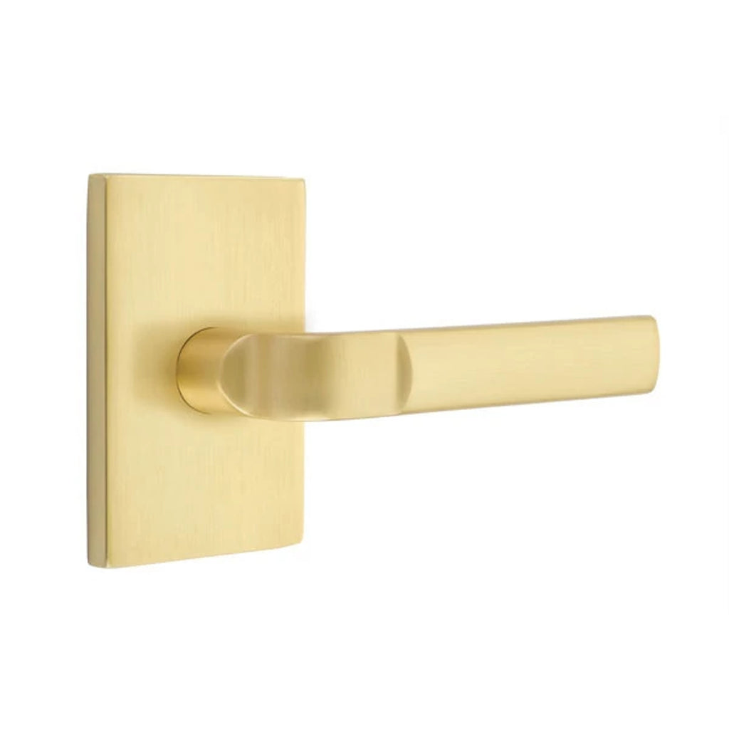 Latón Satinado · Modern Rectangular Rosette