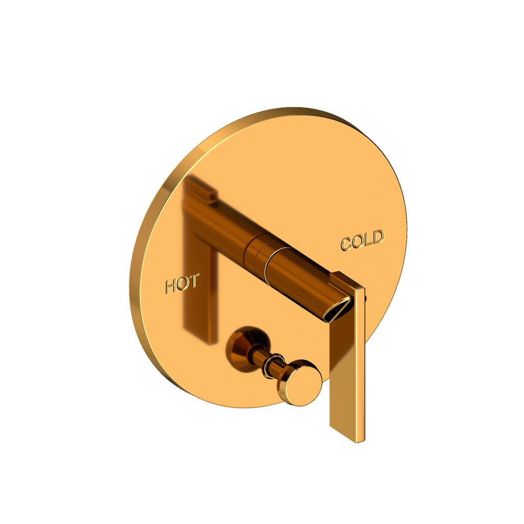 Newport Brass Pavani 5-2492BP — Kit de Tina y Regadera con Desviador — Presión Balanceada — Oro Pulido (PVD)