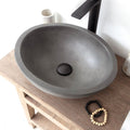 Barclay Caspar Chico — Lavabo de Sobreponer Oval de Concreto — imagen 1