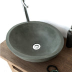 Barclay Caspar Chico — Lavabo de Sobreponer Oval de Concreto — imagen 2