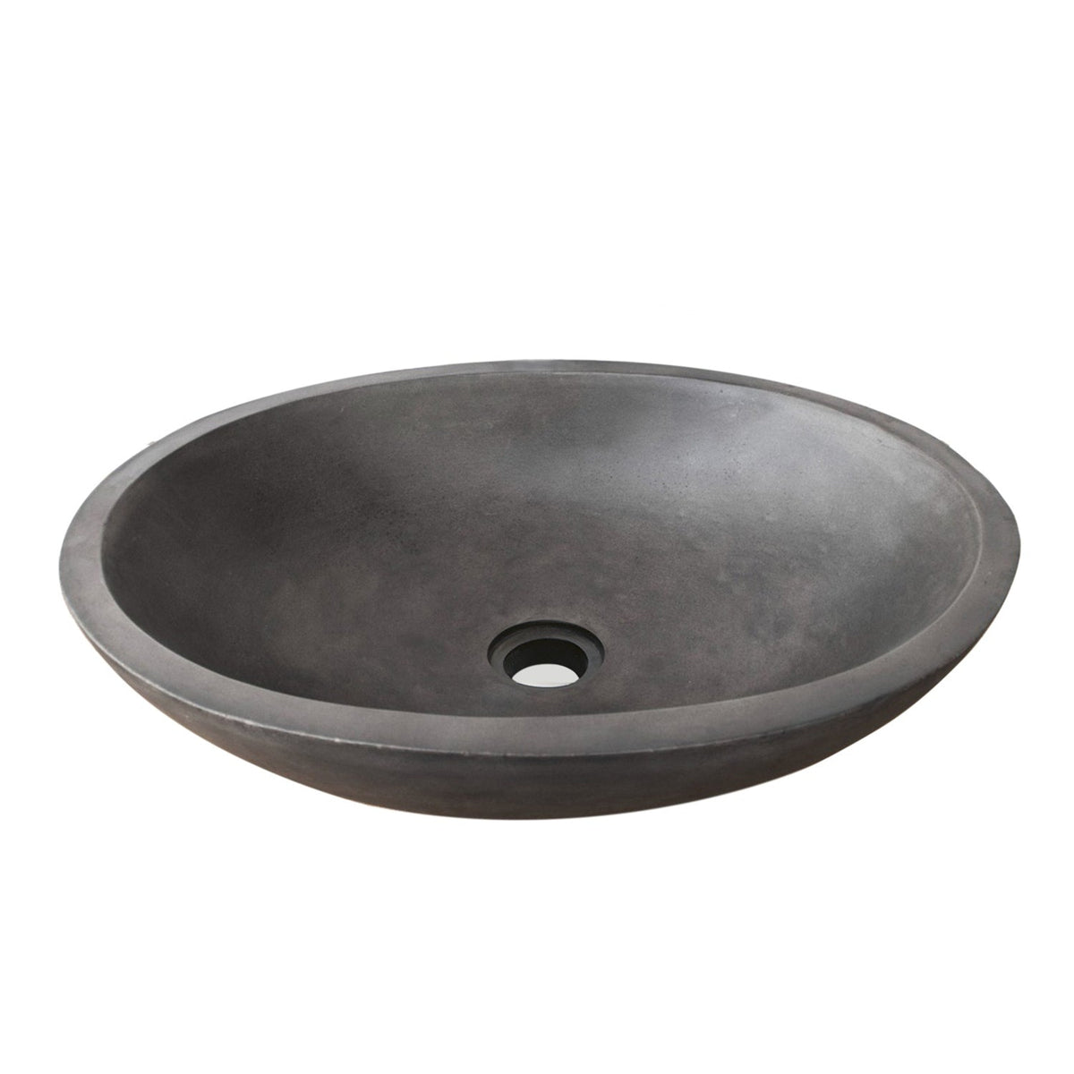 Barclay Caspar Grande — Lavabo de Sobreponer Oval de Concreto — imagen 7