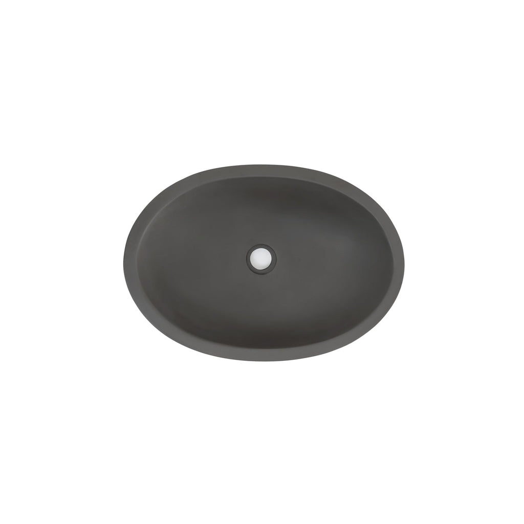 Barclay Caspar Grande — Lavabo de Sobreponer Oval de Concreto — imagen 10