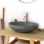 Barclay Caspar Grande — Lavabo de Sobreponer Oval de Concreto — imagen 3