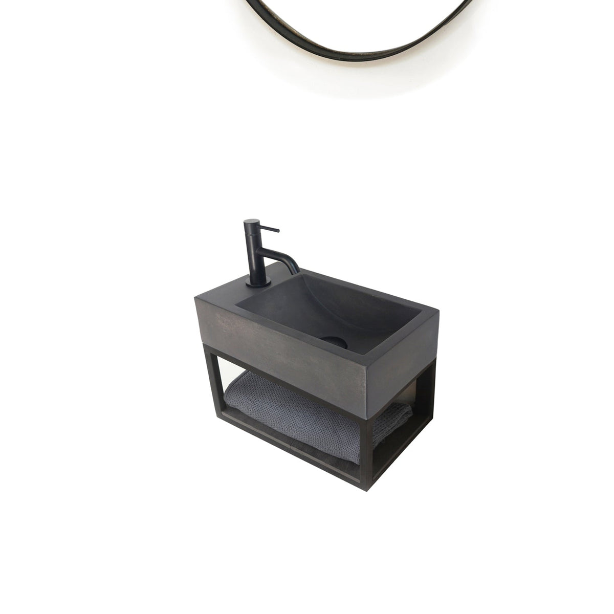 Barclay Brixton — Lavabo de Pared Rectangular de Concreto — imagen 1
