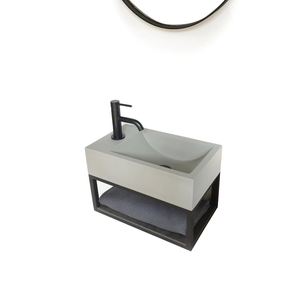 Barclay Brixton — Lavabo de Pared Rectangular de Concreto — imagen 4