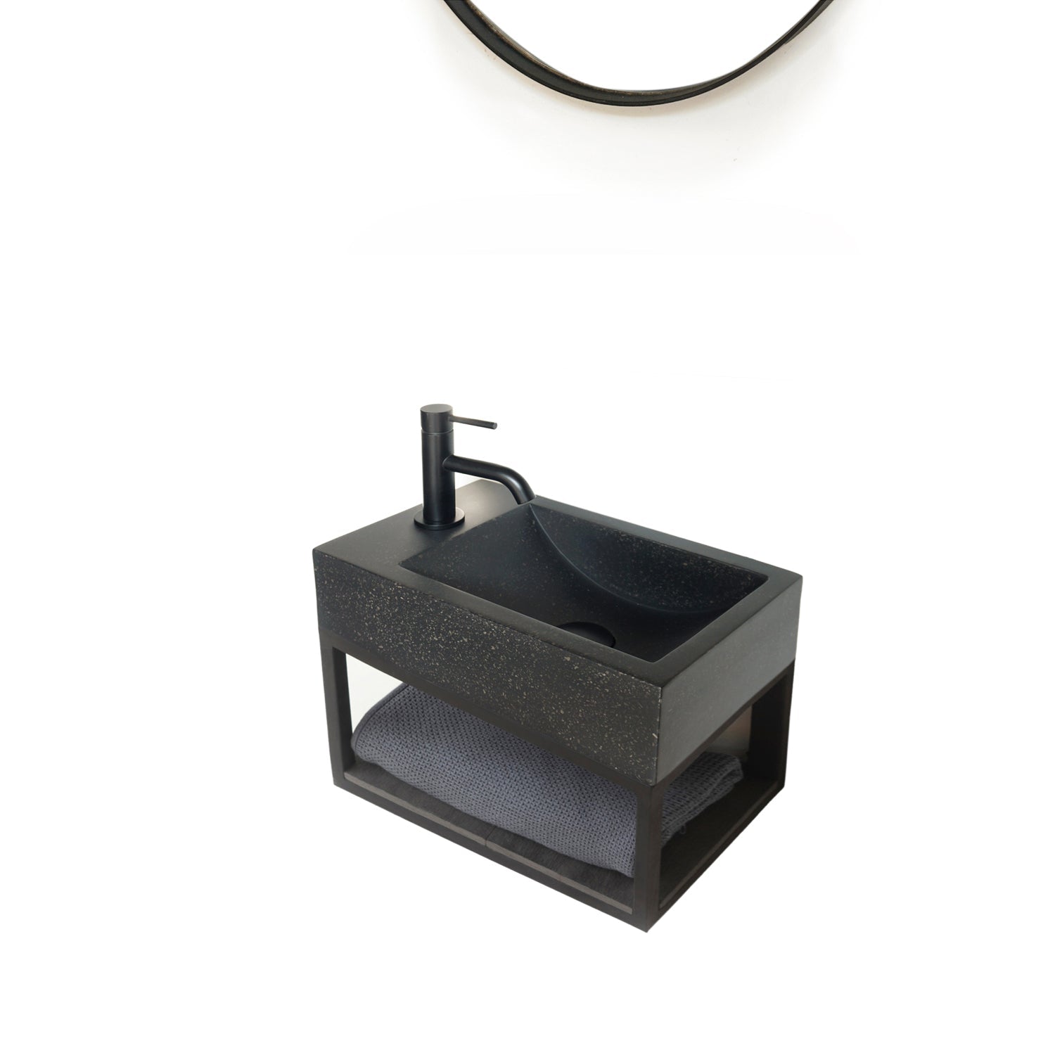 Barclay Brixton — Lavabo de Pared Rectangular de Concreto — imagen 5