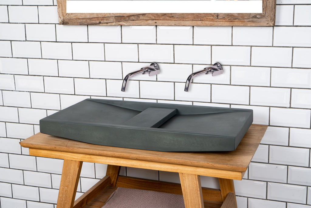 Barclay Lex 27" — Lavabo de Sobreponer de Concreto — imagen 3