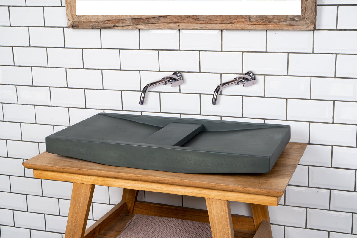 Barclay Lex 27" — Lavabo de Sobreponer de Concreto — imagen 3
