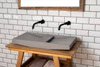 Barclay Lex 27" — Lavabo de Sobreponer de Concreto — imagen 4