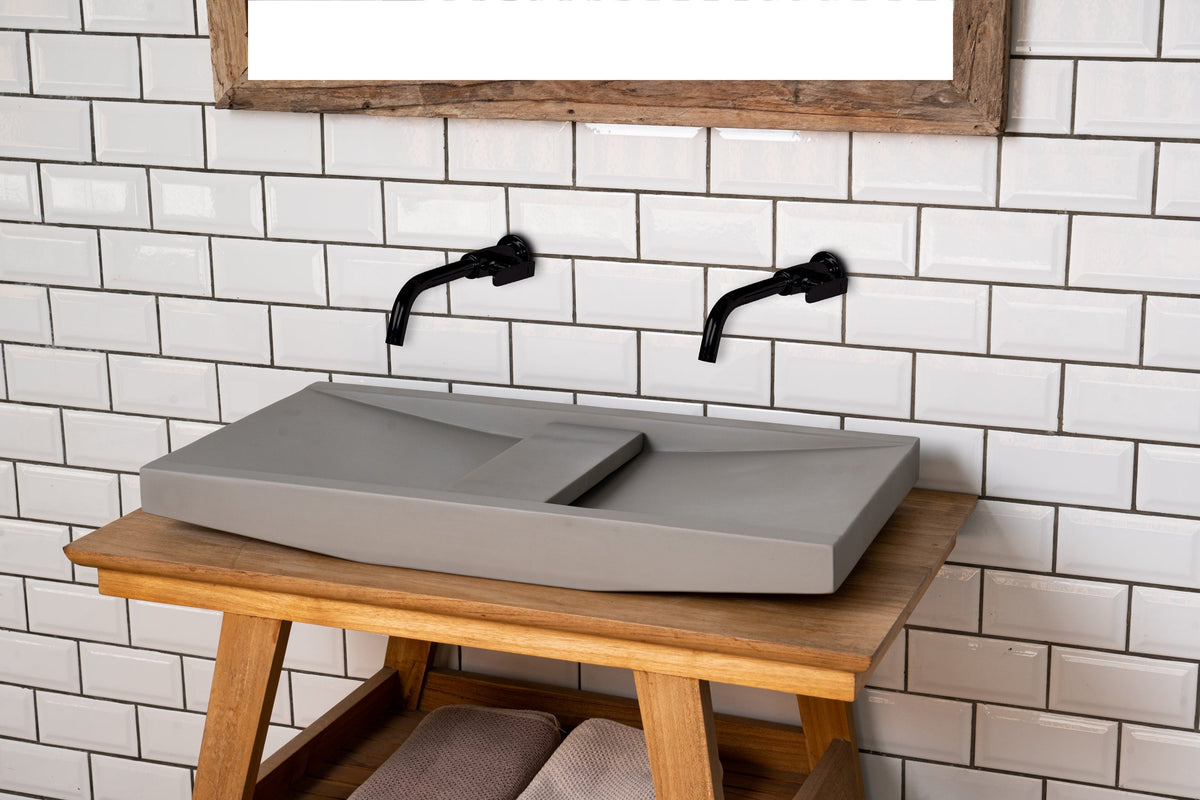 Barclay Lex 27" — Lavabo de Sobreponer de Concreto — imagen 4