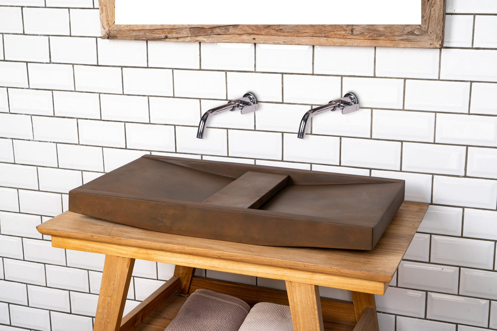 Barclay Lex 27" — Lavabo de Sobreponer de Concreto — imagen 5