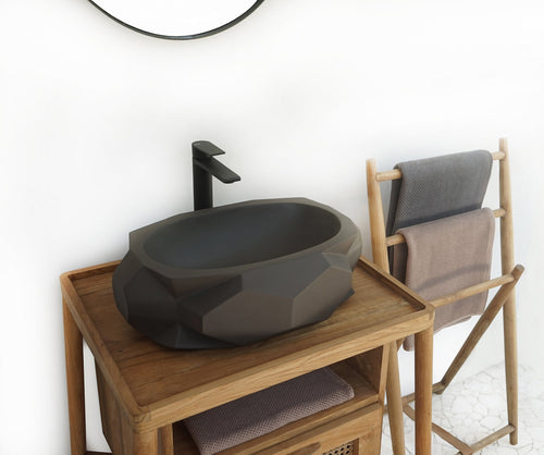 Barclay Kyan — Lavabo de Sobreponer Oval de Concreto — imagen 1