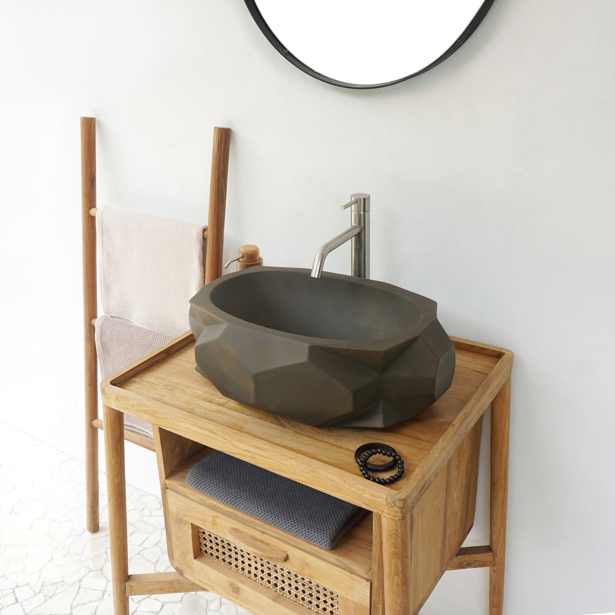 Barclay Kyan — Lavabo de Sobreponer Oval de Concreto — imagen 6