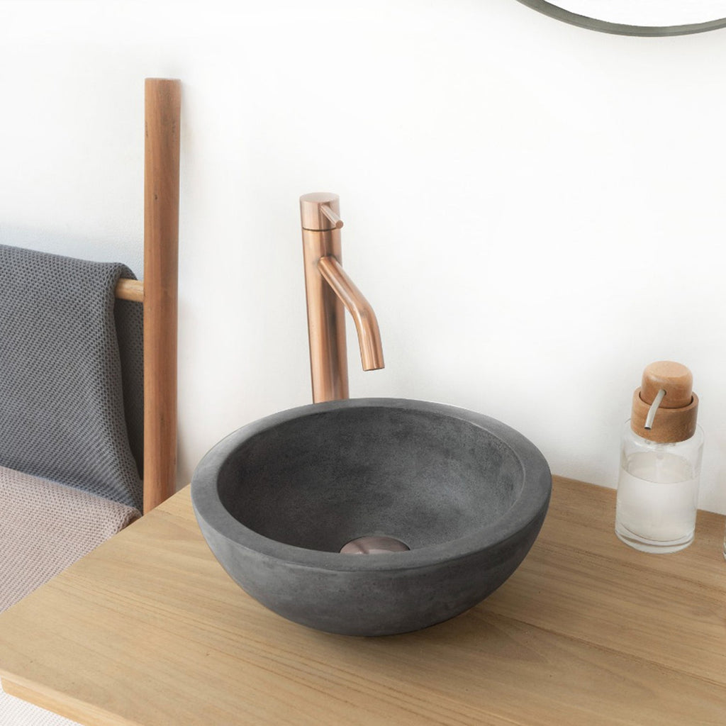Barclay Cordell Chico — Lavabo de Sobreponer Redondo de Concreto — imagen 1