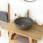 Barclay Cordell Grande — Lavabo de Sobreponer Redondo de Concreto — imagen 1