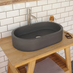 Barclay Uri — Lavabo de Sobreponer Oval de Concreto — imagen 2