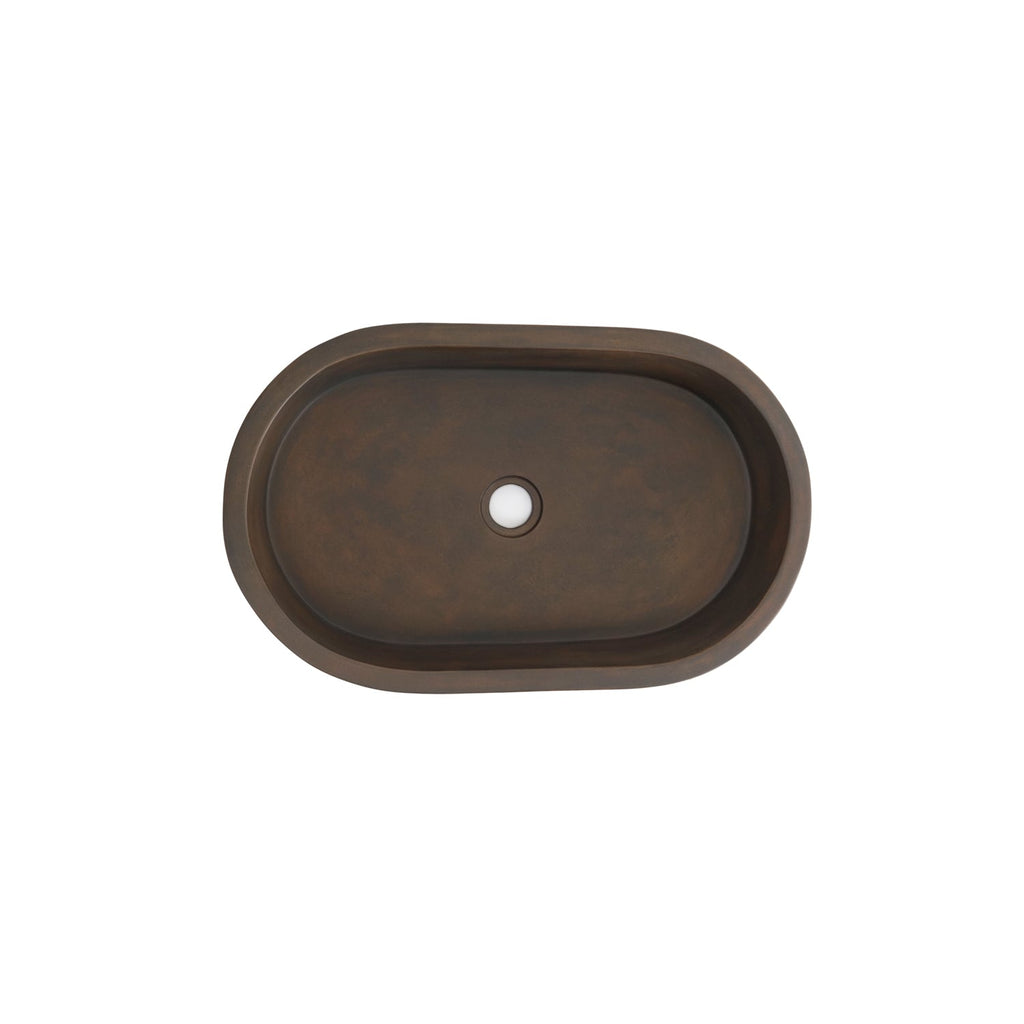 Barclay Uri — Lavabo de Sobreponer Oval de Concreto — imagen 8