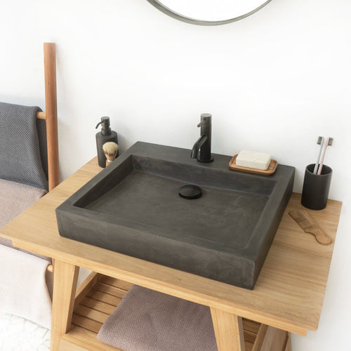 Barclay Ewan — Lavabo de Sobreponer Rectangular de Concreto — imagen 1