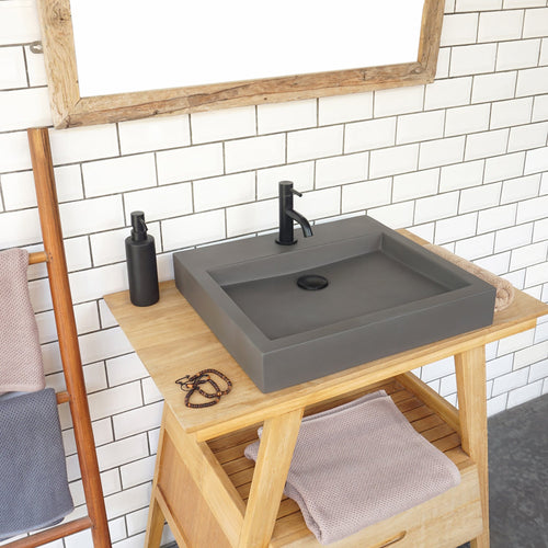 Barclay Ewan — Lavabo de Sobreponer Rectangular de Concreto — imagen 2