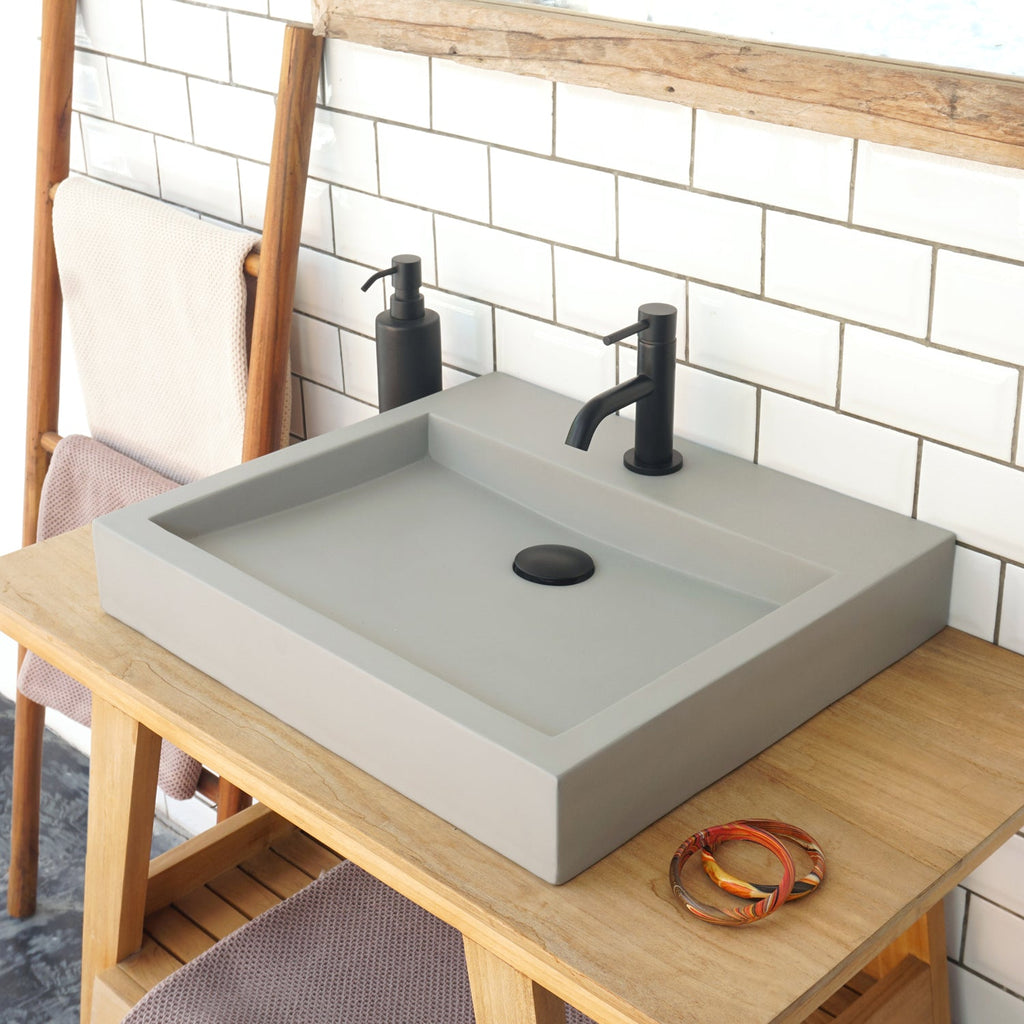 Barclay Ewan — Lavabo de Sobreponer Rectangular de Concreto — imagen 4
