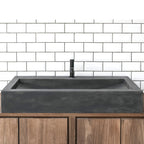 Barclay Gentry — Lavabo de Sobreponer Rectangular de Concreto — imagen 1