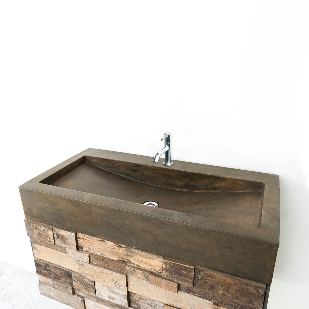Barclay Gentry — Lavabo de Sobreponer Rectangular de Concreto — imagen 3