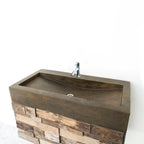 Barclay Gentry — Lavabo de Sobreponer Rectangular de Concreto — imagen 3