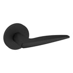 Baldwin Hardware Manija 5166 con Roseta 5046 — Negro satinado — Paso