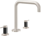 California Faucets D Street Juego Completo para Tina Romana - Palanca Redonda - Níquel Satinado