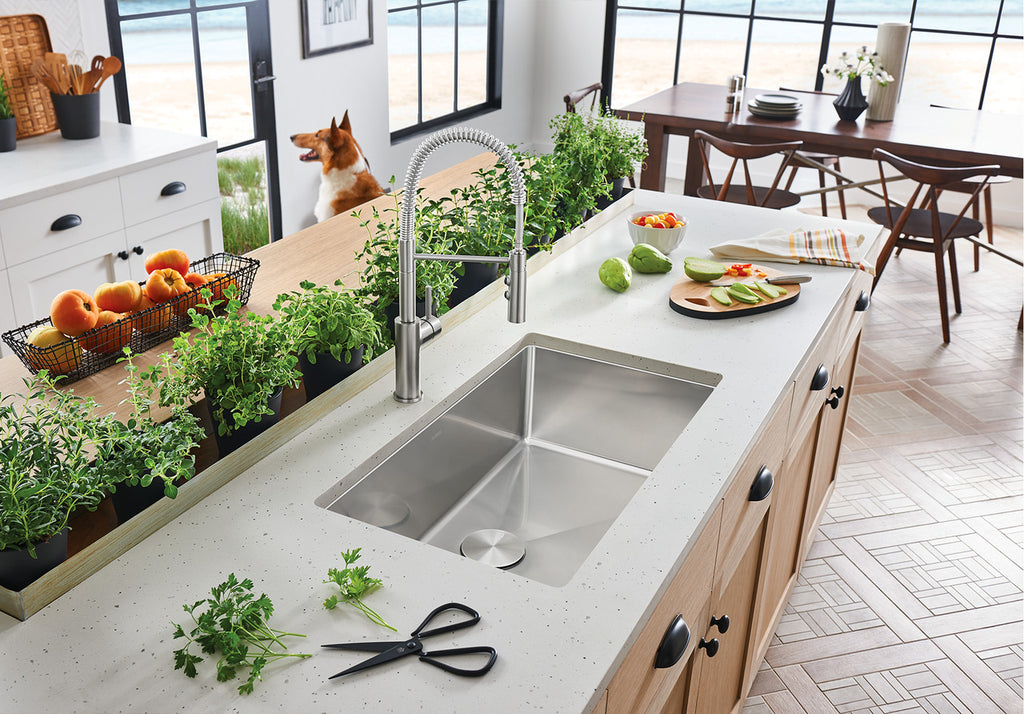 Blanco Cuvee R15 32″ Super Single Bowl — Tarja de Acero Inoxidable — vista 2