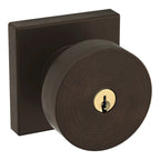Baldwin Hardware Juego de Entrada con Llave 5250 — Perilla Minneapolis con Roseta Cuadrada — Bronce veneciano