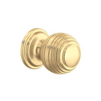Rohl Perillas de Gabinete Contorneadas Chicas - Juego de 5 - Oro Inglés Satinado
