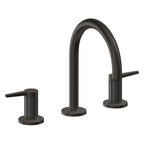 California Faucets D Street 8" Llave de Lavabo de 3 Orificios para Cubierta, con Dos Manerales - Palanca Plana - Bronce Oscuro