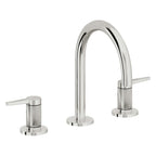 California Faucets D Street 8" Llave de Lavabo de 3 Orificios para Cubierta, con Dos Manerales - Palanca Plana - Cromo Pulido