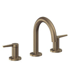 California Faucets D Street 8" Llave de Lavabo de 3 Orificios para Cubierta, con Dos Manerales - Palanca Plana - Latón Antiguo Mate