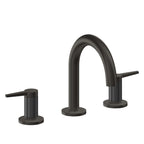 California Faucets D Street 8" Llave de Lavabo de 3 Orificios para Cubierta, con Dos Manerales - Palanca Plana - Bronce Oscuro