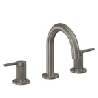 California Faucets D Street 8" Llave de Lavabo de 3 Orificios para Cubierta, con Dos Manerales - Palanca Plana - Grafito