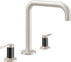 California Faucets D Street Juego Completo para Tina Romana - Palanca Plana - Níquel Satinado