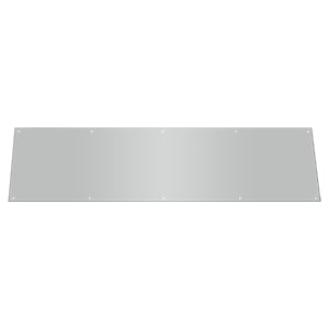 Deltana Placa de Zócalo de Acero Inoxidable 10" x 34" — Acero Inoxidable Satinado