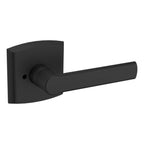 Baldwin Hardware Manija 5485V con Roseta R026 — Negro satinado — Privacidad