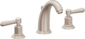California Faucets Coronado 8" Llave de Lavabo de 3 Orificios para Cubierta, con Dos Manerales - Níquel Satinado